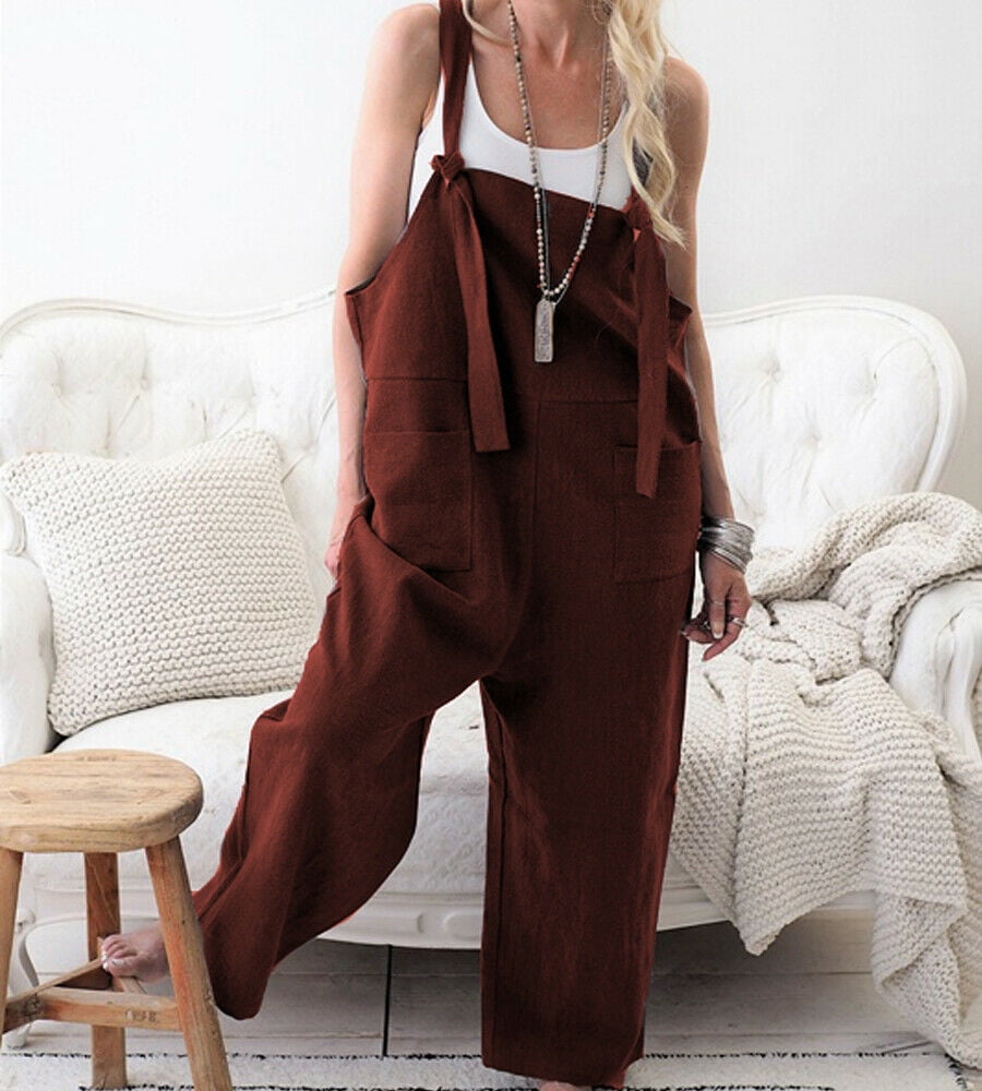 Womens Ali Baba Hareem Suit Cami Strappy Plain Oversized Loose All in One  Jumpsuit Size 8-18 - Etsy